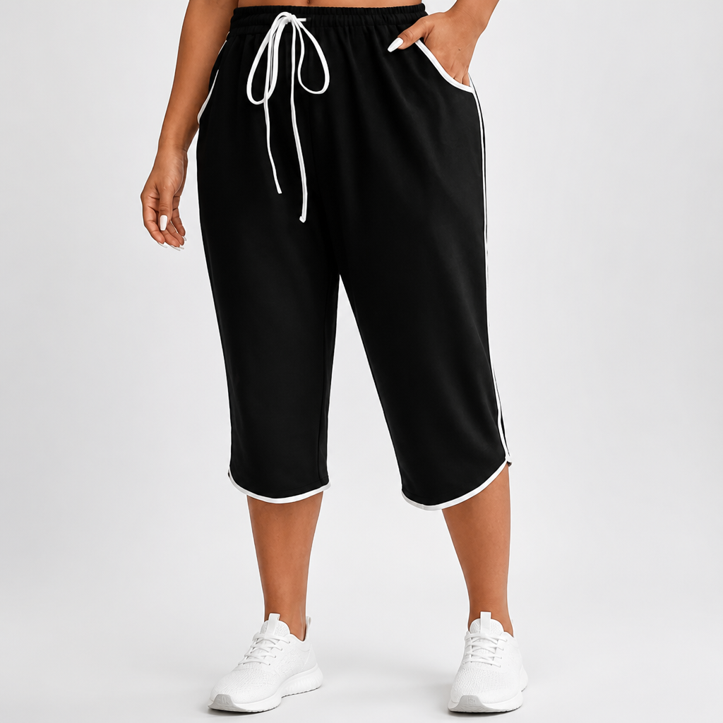 Comfort Stretch Plus-Size Capri Pants (Machine Washable)