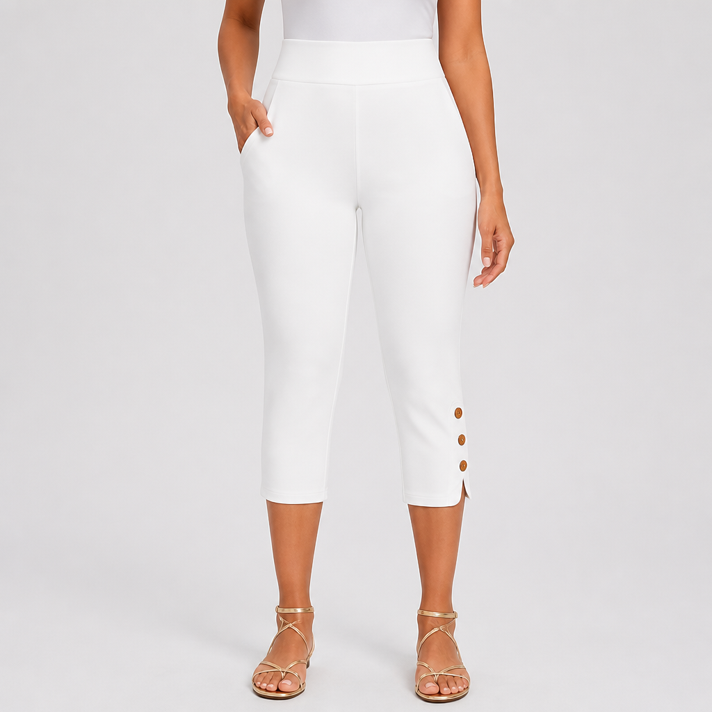 Plus-Size High-Waisted Stretch Capri Leggings (0XL-7XL)
