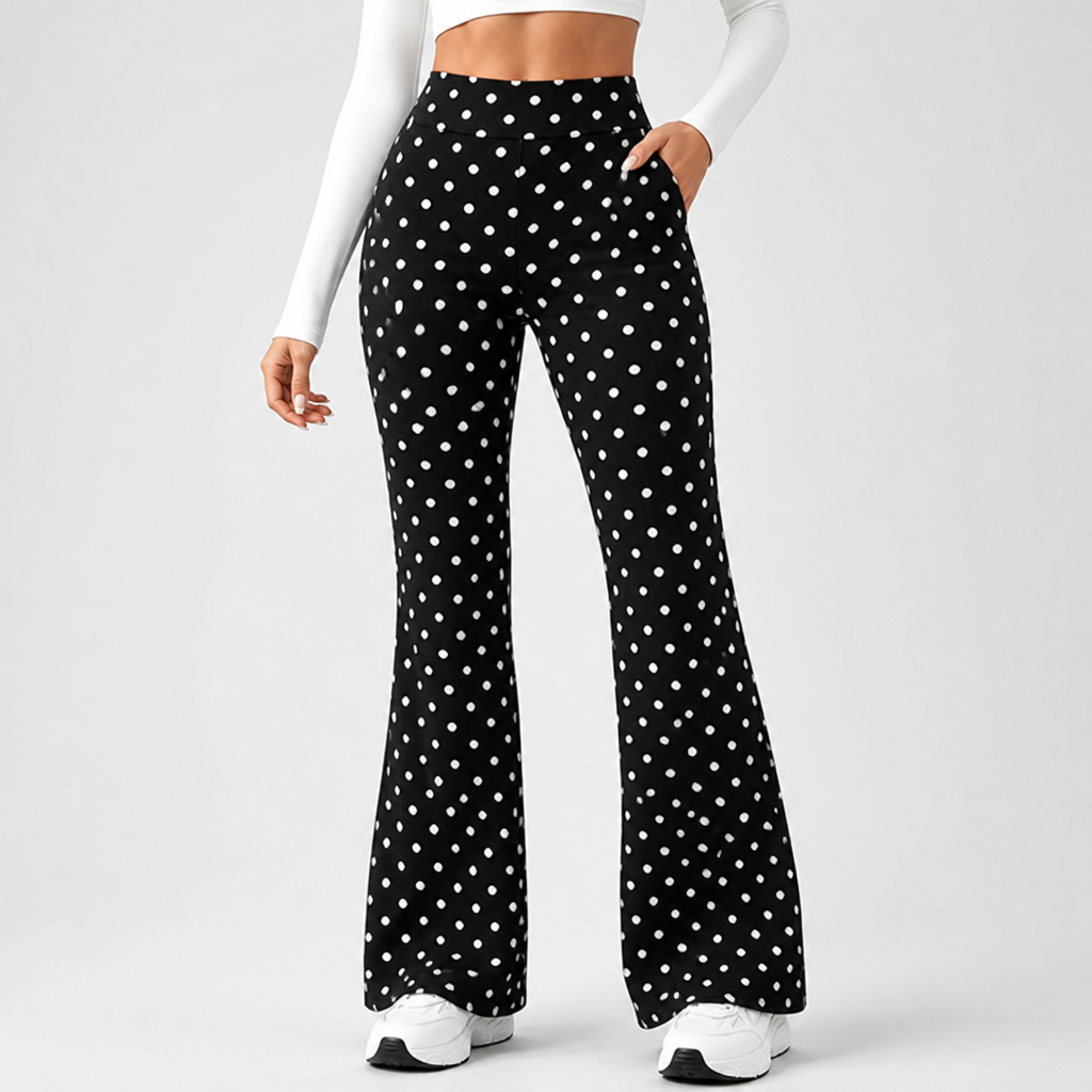 High-Waist Tummy-Control & Stretch Flare Pants