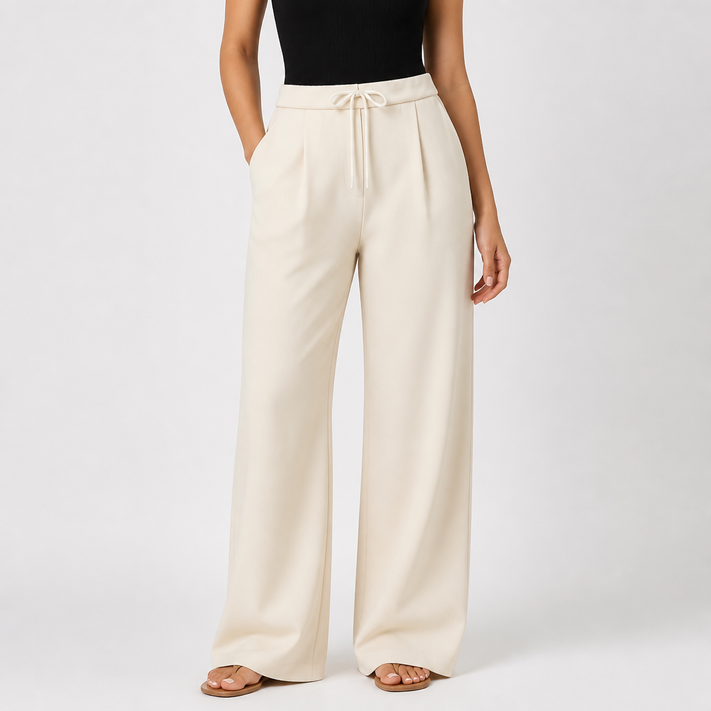 High-Waisted Wide-Leg Pants