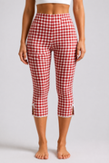 Lightweight Breathable Bow & Lace Capri Leggings