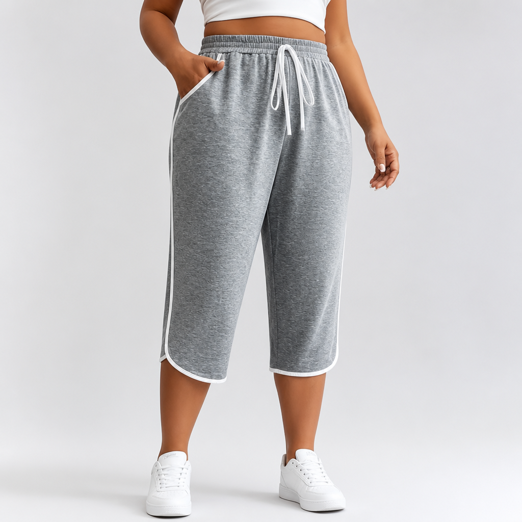 Comfort Stretch Plus-Size Capri Pants (Machine Washable)