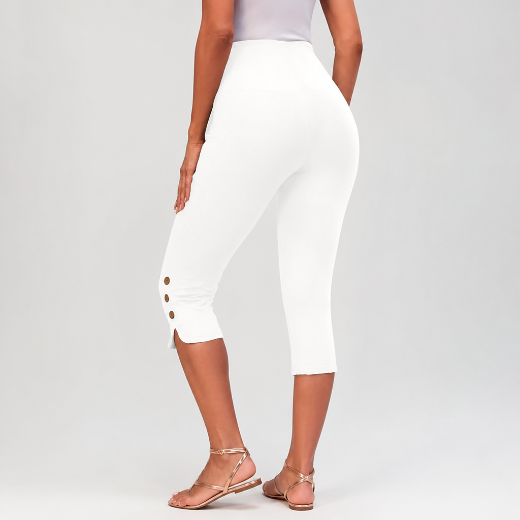 Plus-Size High-Waisted Stretch Capri Leggings (0XL-7XL)