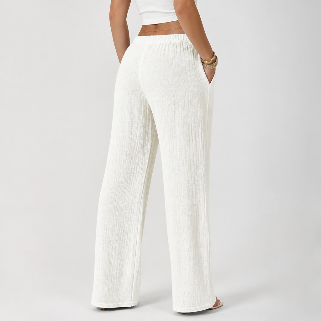 Soft & Breathable Drawstring Waist Casual Pants
