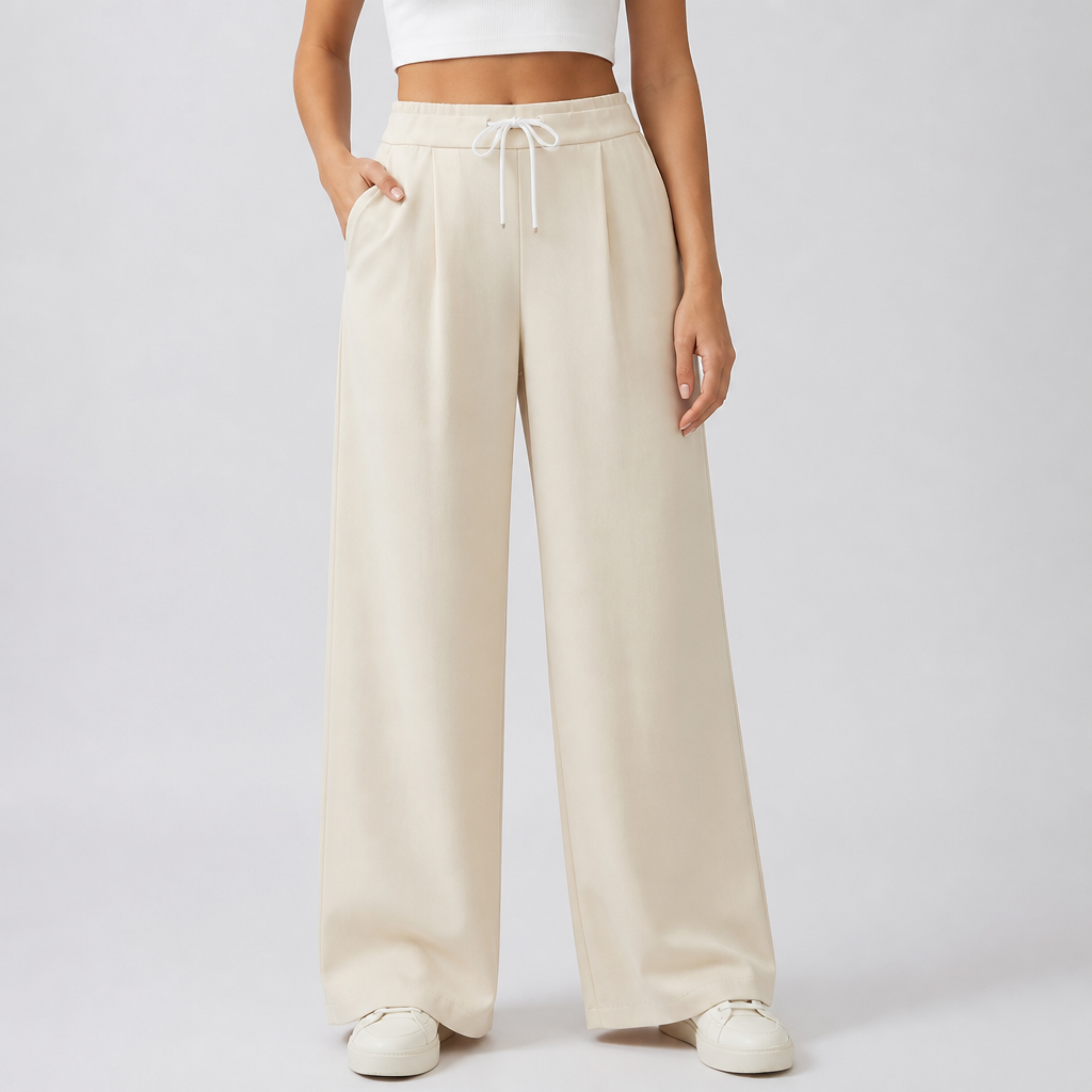 High-Waisted Wide-Leg Pants