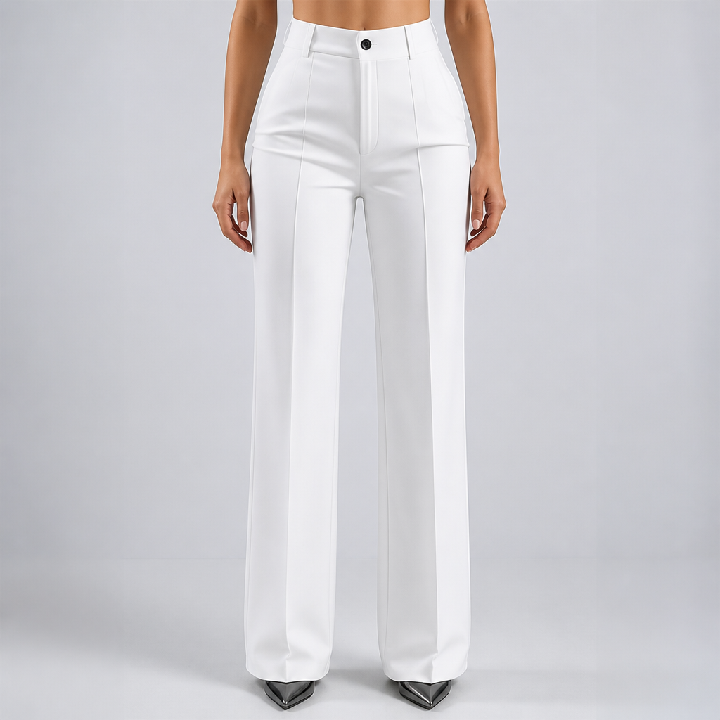 High-Waisted Straight-Cut Suit Pants (S–XXXL)