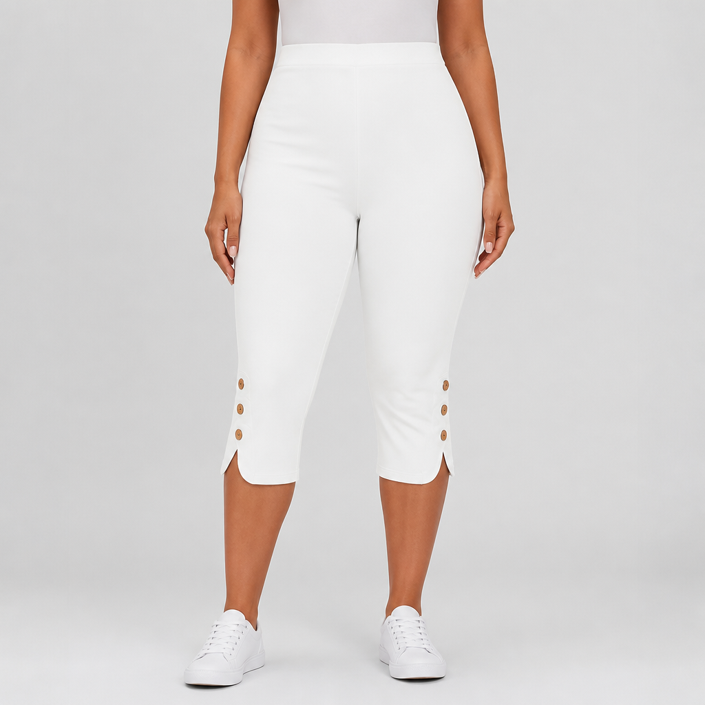 Plus-Size High-Waisted Stretch Capri Leggings (0XL-7XL)