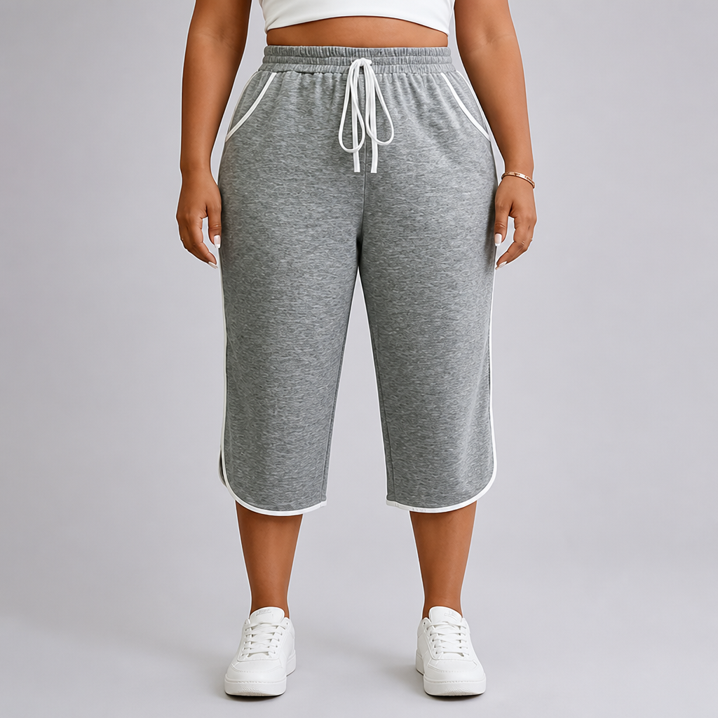 Comfort Stretch Plus-Size Capri Pants (Machine Washable)