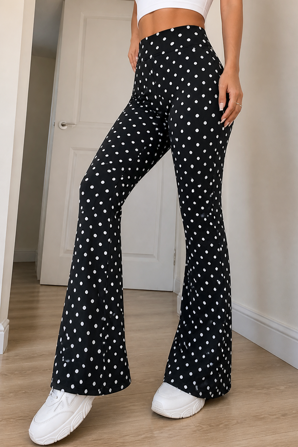 High-Waist Tummy-Control & Stretch Flare Pants