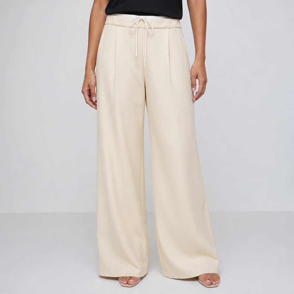 High-Waisted Wide-Leg Pants