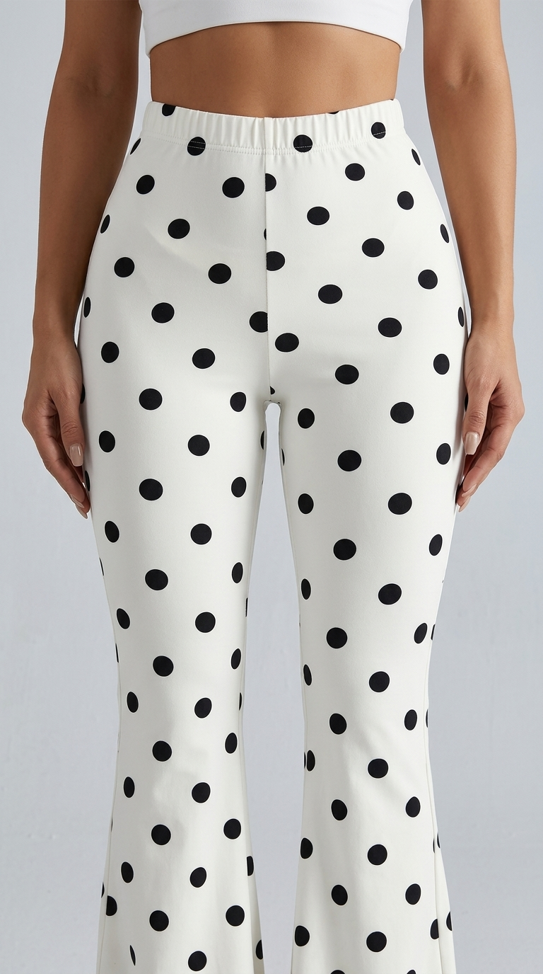 Lightweight Stretch High-Waisted Flared Pants