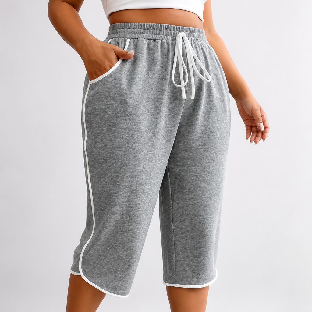 Comfort Stretch Plus-Size Capri Pants (Machine Washable)