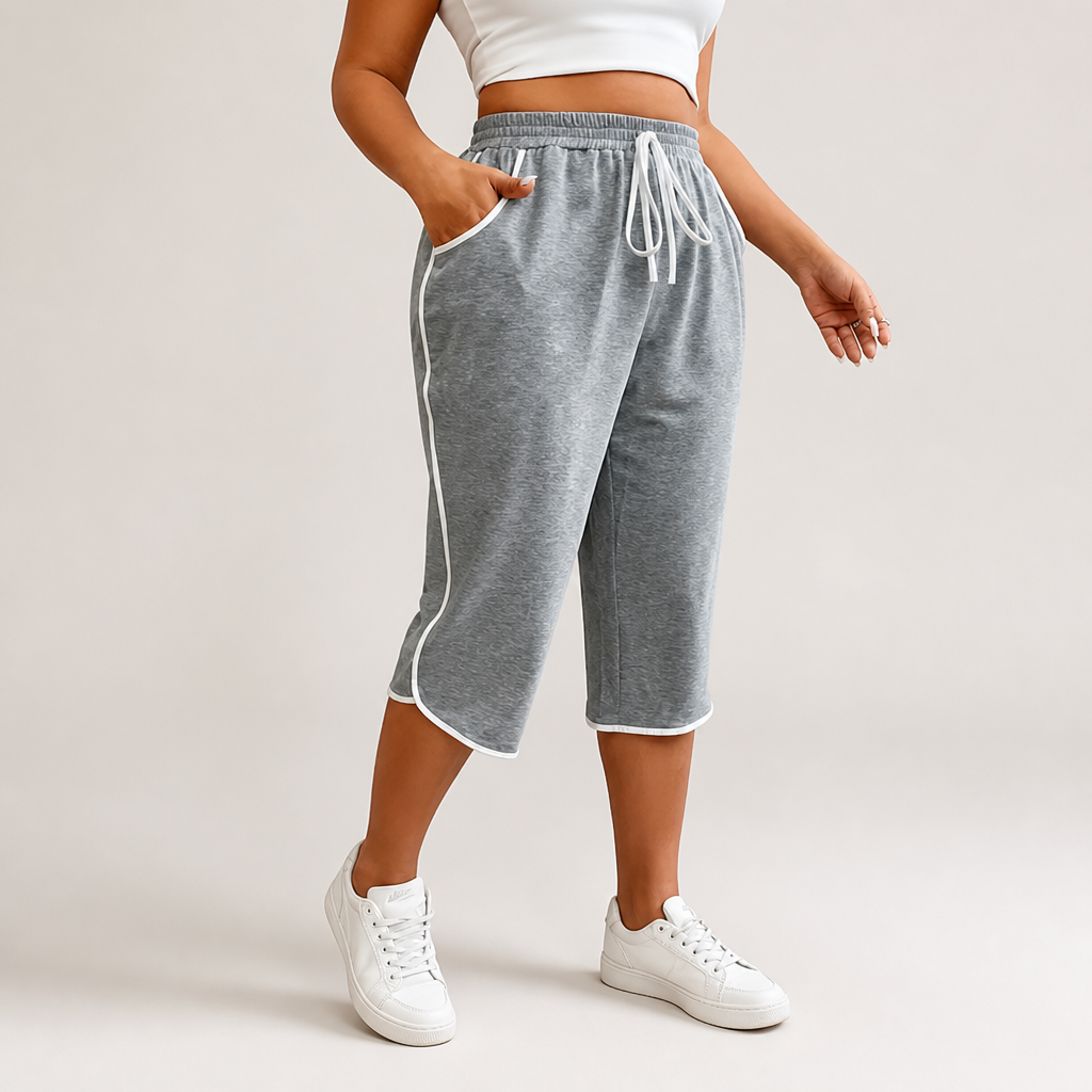 Comfort Stretch Plus-Size Capri Pants (Machine Washable)