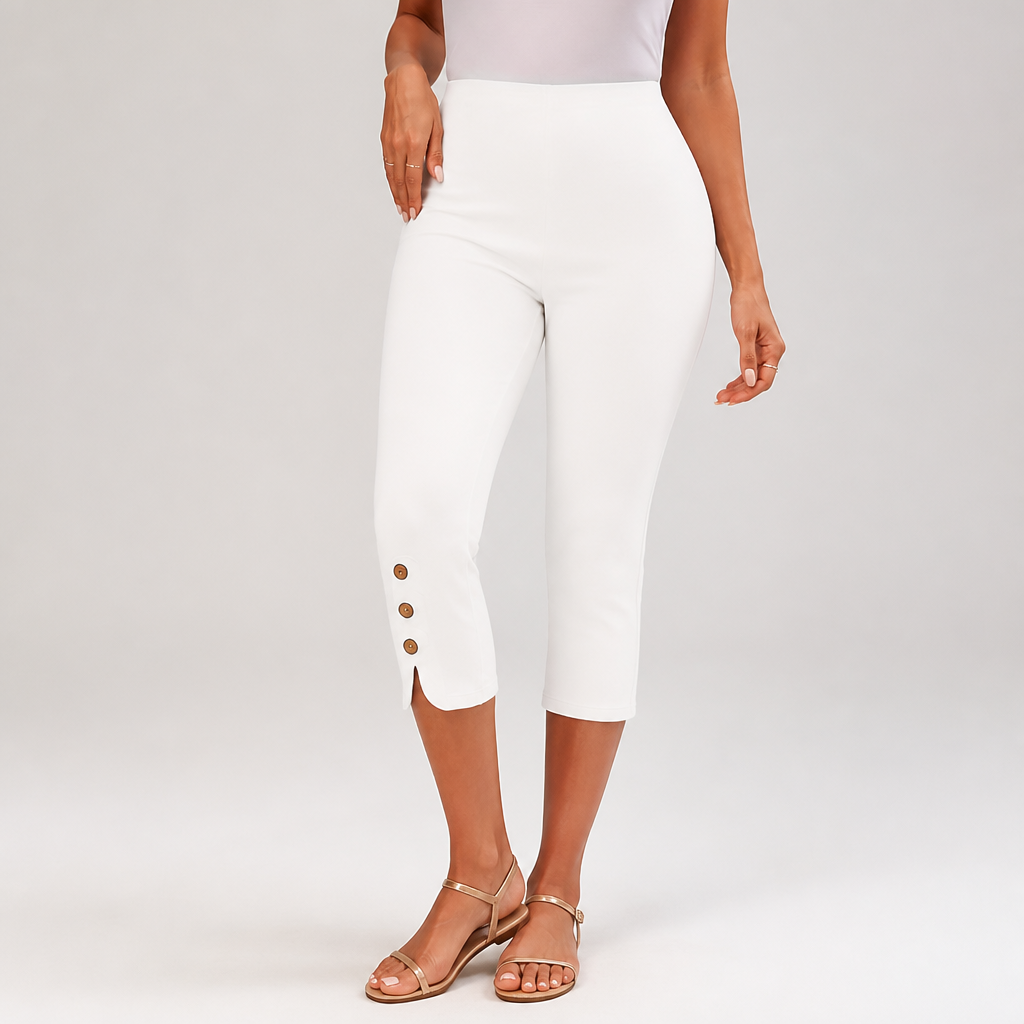 Plus-Size High-Waisted Stretch Capri Leggings (0XL-7XL)