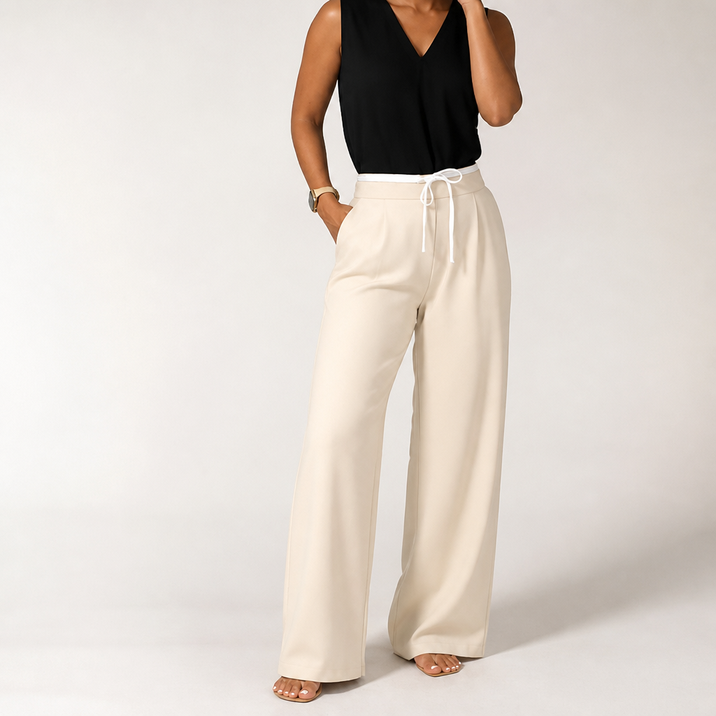 High-Waisted Wide-Leg Pants