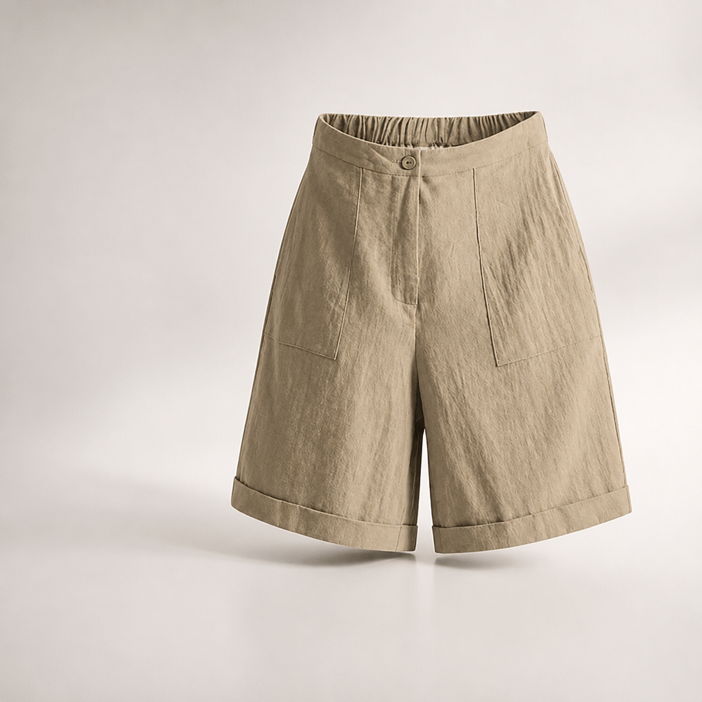 Lightweight Linen High-Waist Wide-Leg Pants