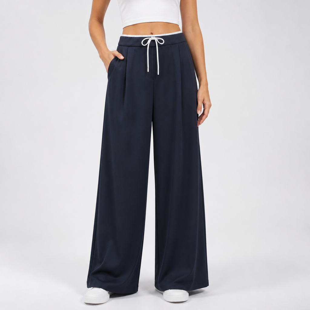 High-Waisted Wide-Leg Pants