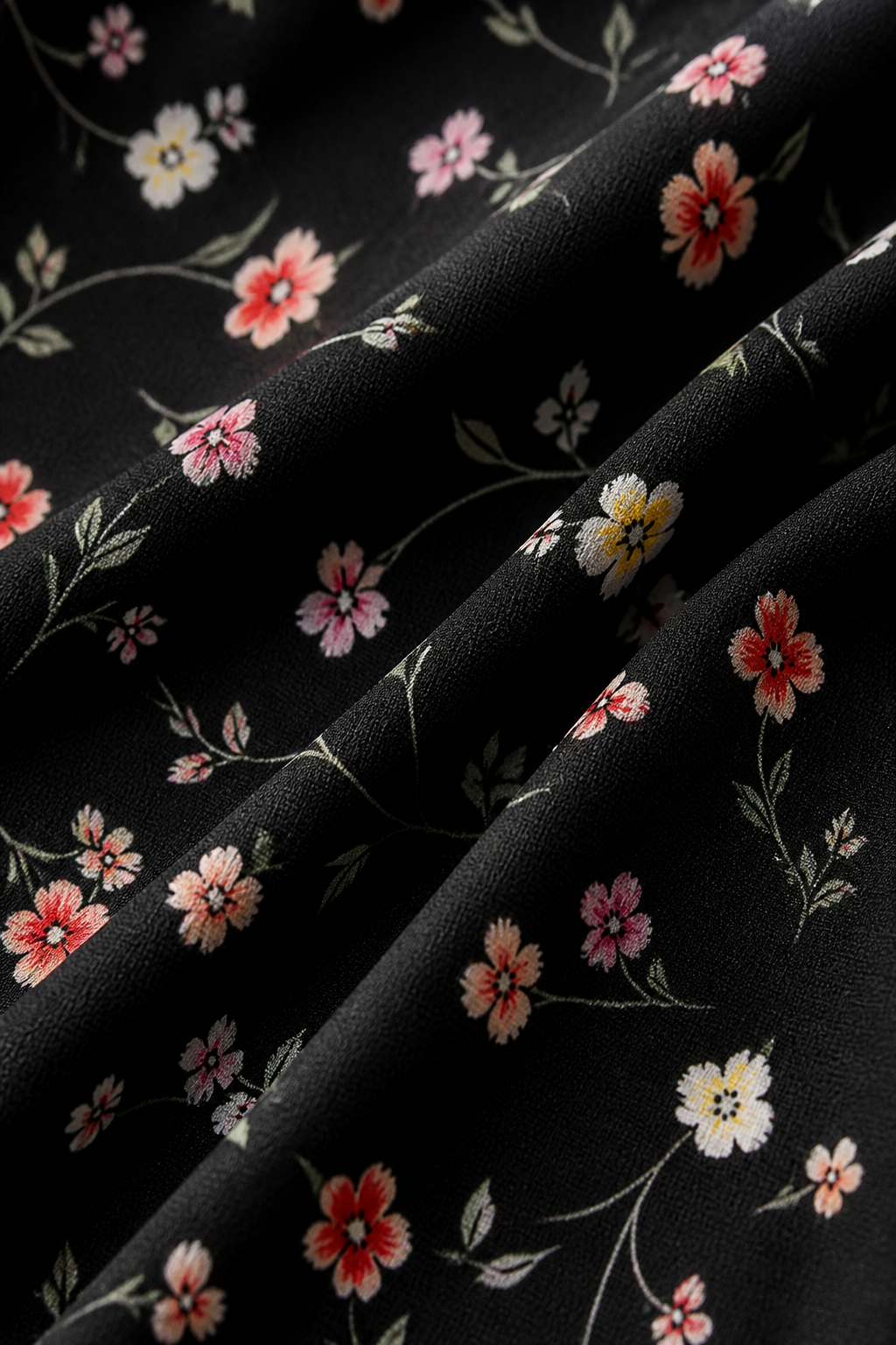 Lightweight Adjustable Spaghetti-Strap Floral Dress (Square Neck)