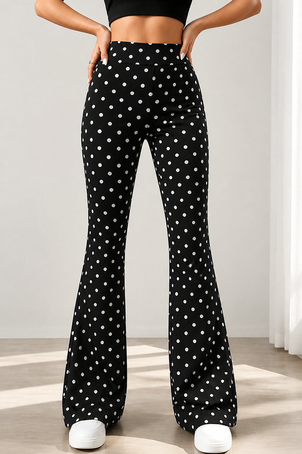 High-Waist Tummy-Control & Stretch Flare Pants