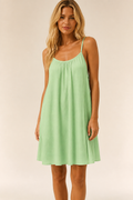 Breathable Backless Spaghetti-Strap Slip Dress