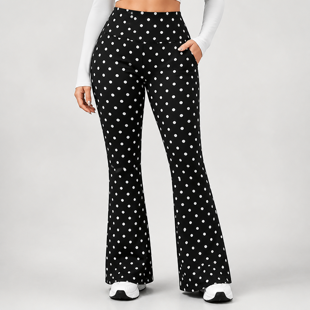 High-Waist Tummy-Control & Stretch Flare Pants