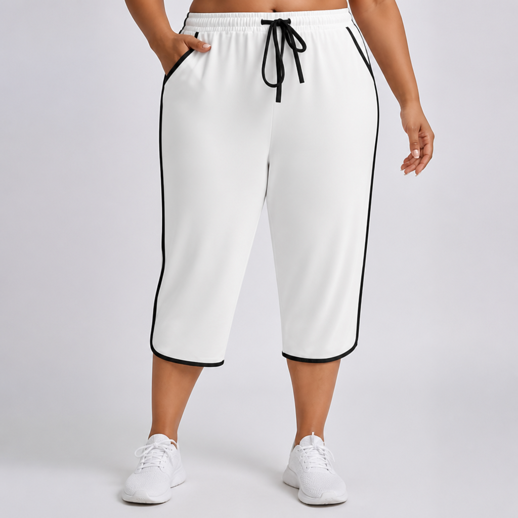 Comfort Stretch Plus-Size Capri Pants (Machine Washable)
