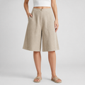 Lightweight Linen High-Waist Wide-Leg Pants