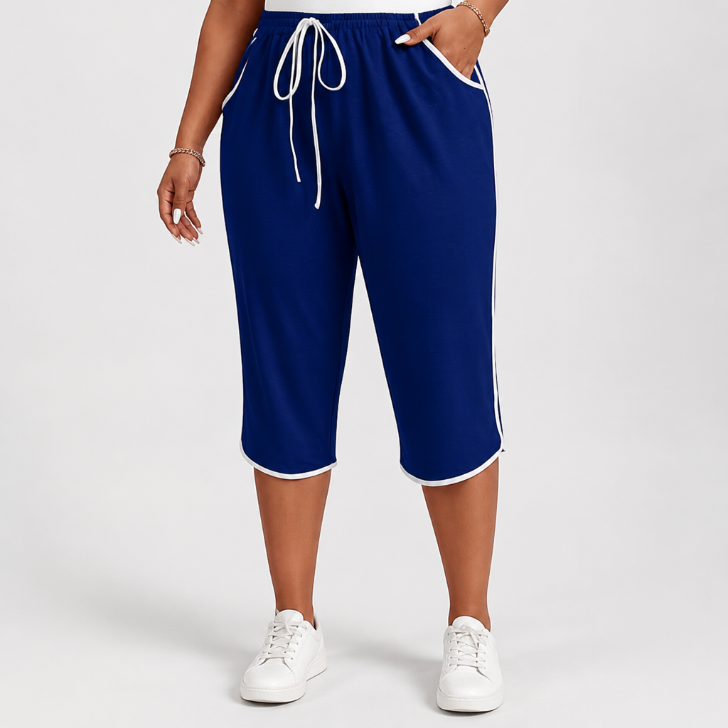 Comfort Stretch Plus-Size Capri Pants (Machine Washable)