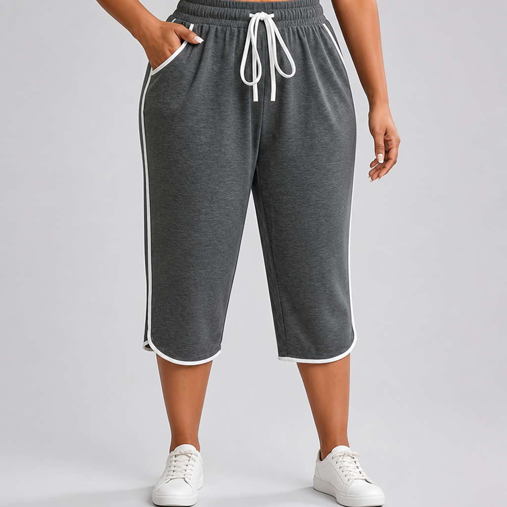 Comfort Stretch Plus-Size Capri Pants (Machine Washable)