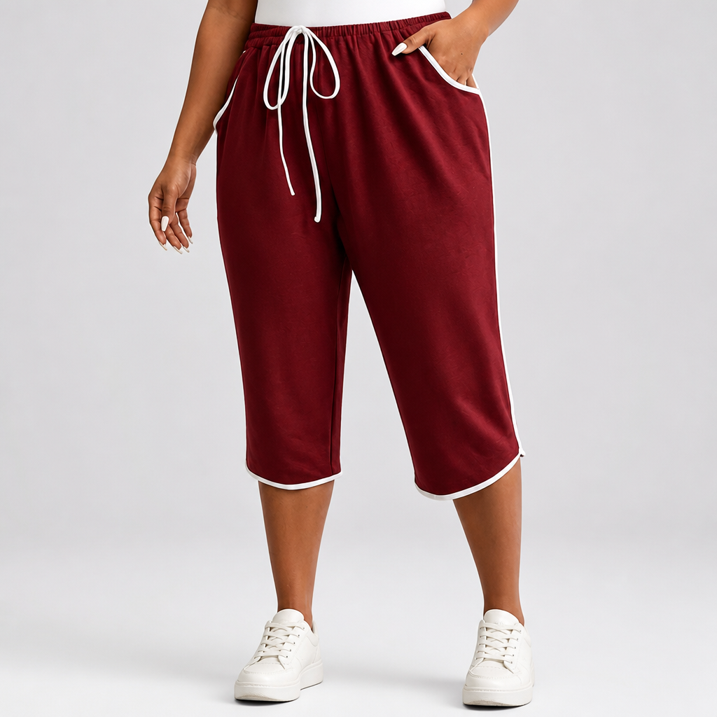 Comfort Stretch Plus-Size Capri Pants (Machine Washable)