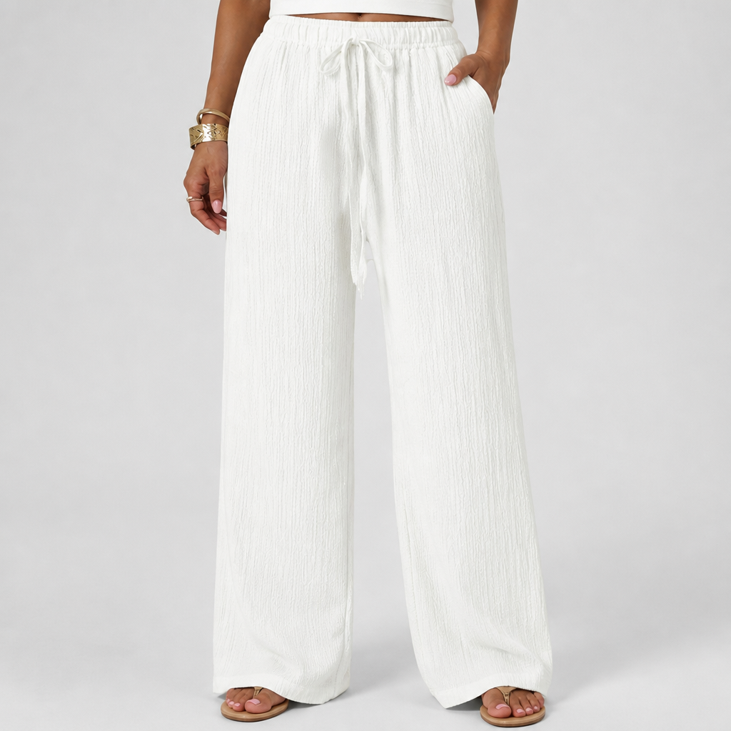Soft & Breathable Drawstring Waist Casual Pants