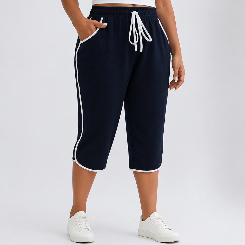 Comfort Stretch Plus-Size Capri Pants (Machine Washable)