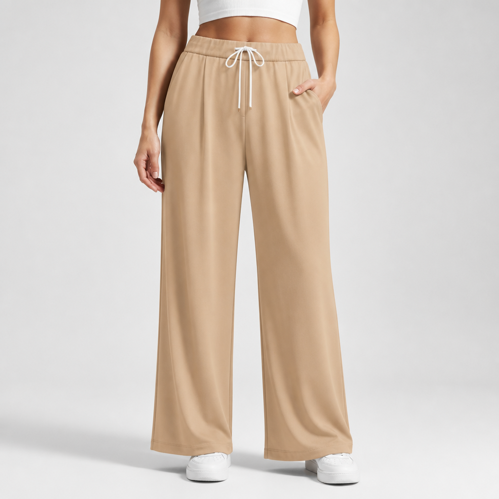 High-Waisted Wide-Leg Pants