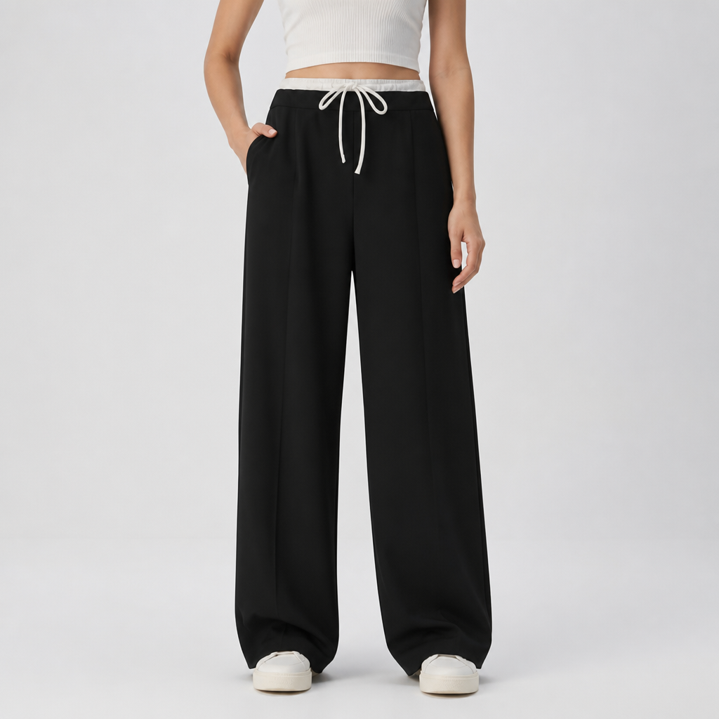 High-Waisted Wide-Leg Pants