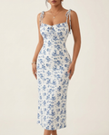 Floral Ruffled Strap Dress (XS-XL)