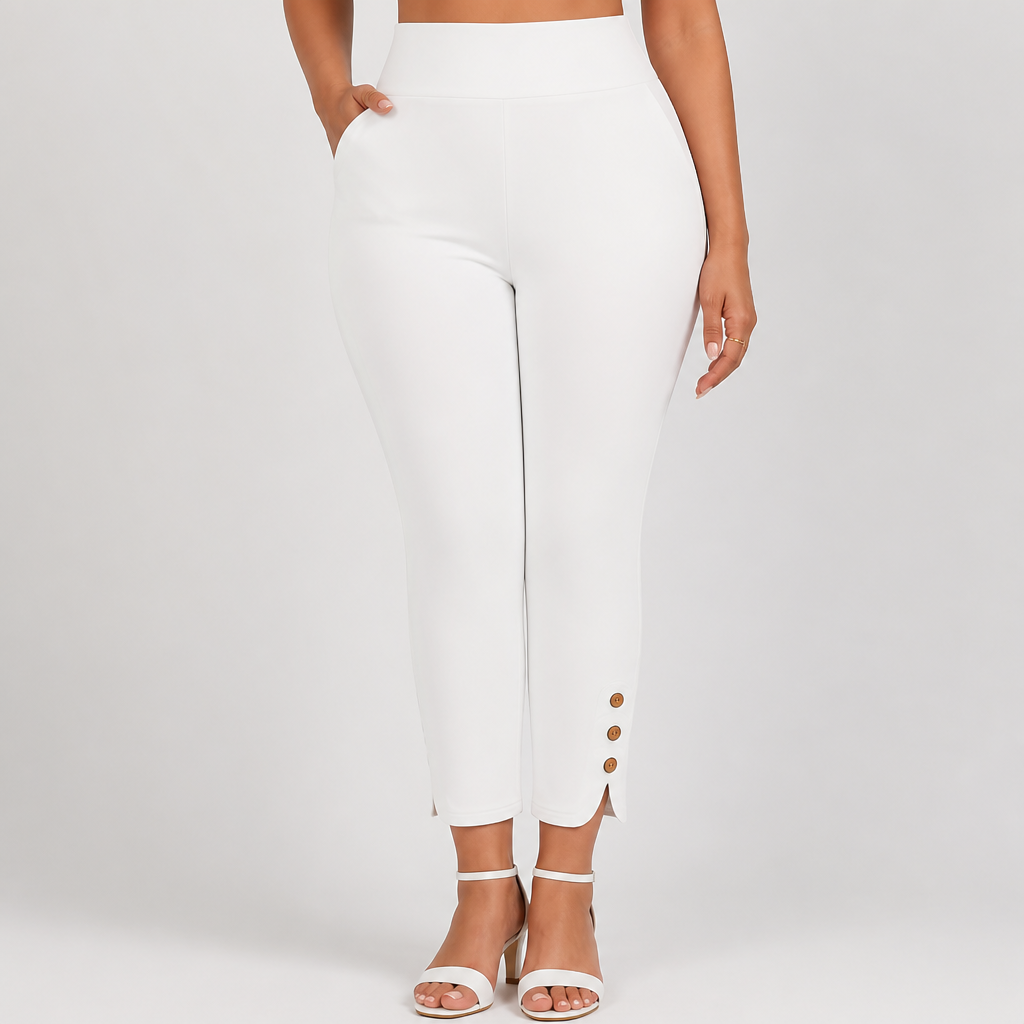 Plus-Size High-Waisted Stretch Capri Leggings (0XL-7XL)